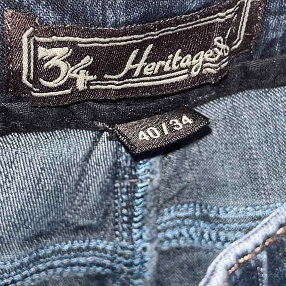 Men’s Size ( 40 / 34 ) 34 HERITAGE CHARISMA JEANS - Picture 3 of 6
